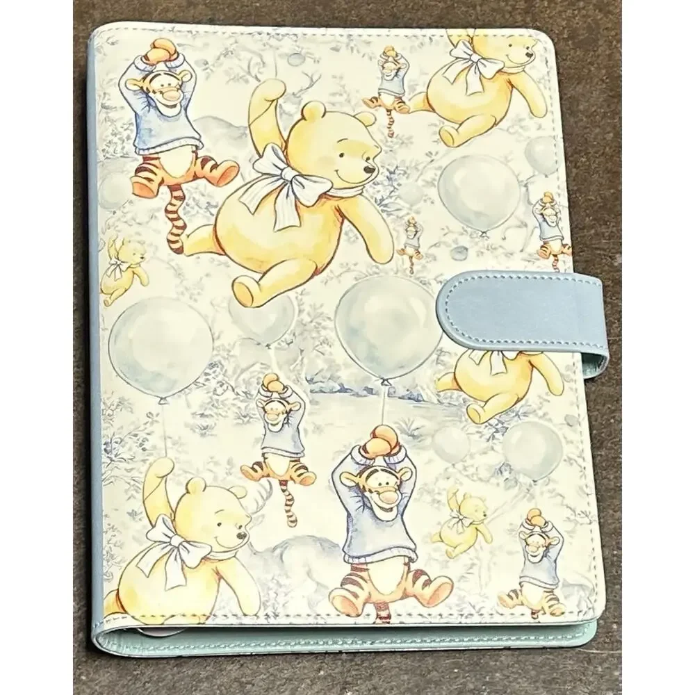 Winnie The Pooh A5 Binder w/ Printed Stationery paper & Tote Bundle